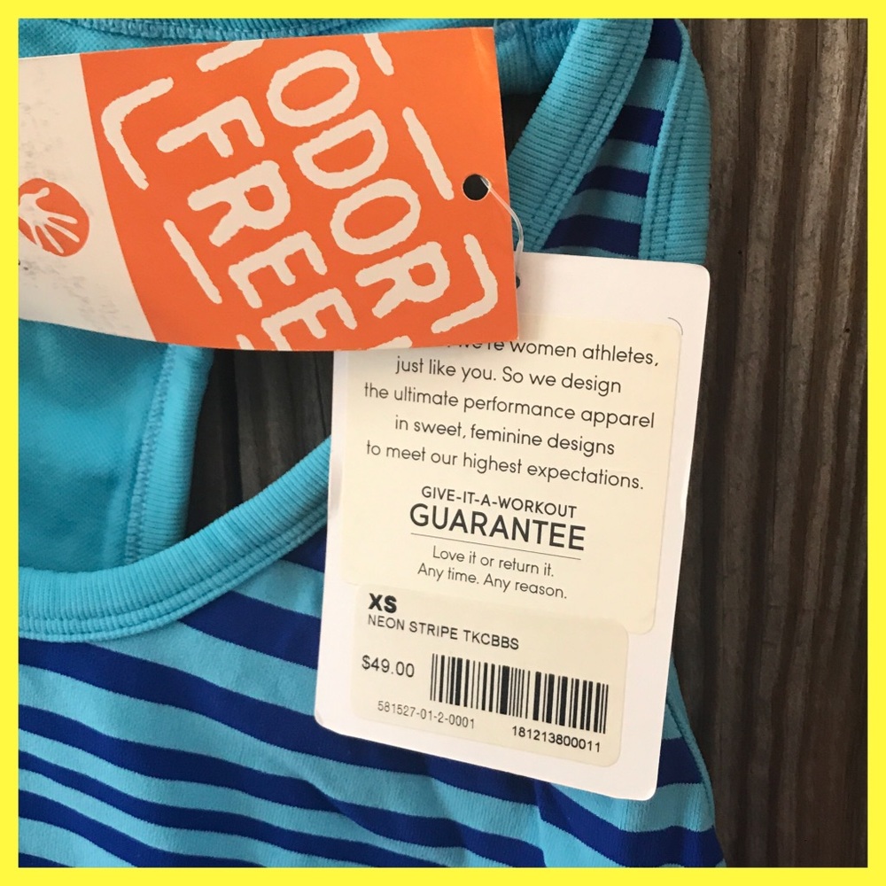 🍀 One Day Athleta ODOR FREE Racer Back Tank XS 🍀 - Picture 3 of 8